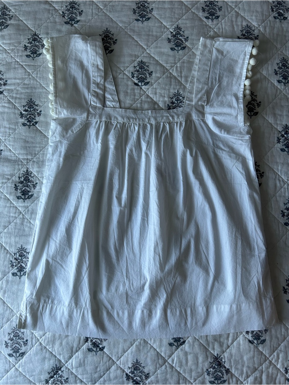 NWT J. Crew White Square Neck Top.